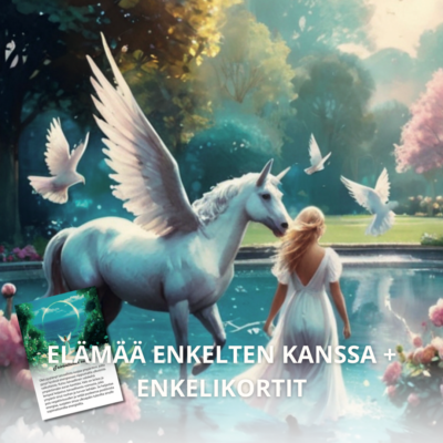 Elämää Enkelien kanssa™ -kurssi + Iloa, Valoa ja Rakkautta Enkelikortit